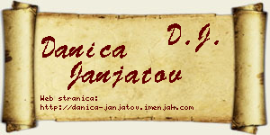 Danica Janjatov vizit kartica